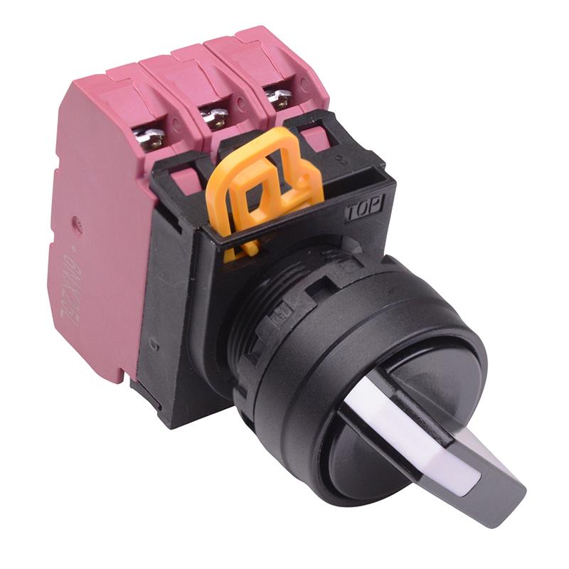 22mm 3 Position Maintained Selector Switch 3NC IP65 YW1S-3E03
