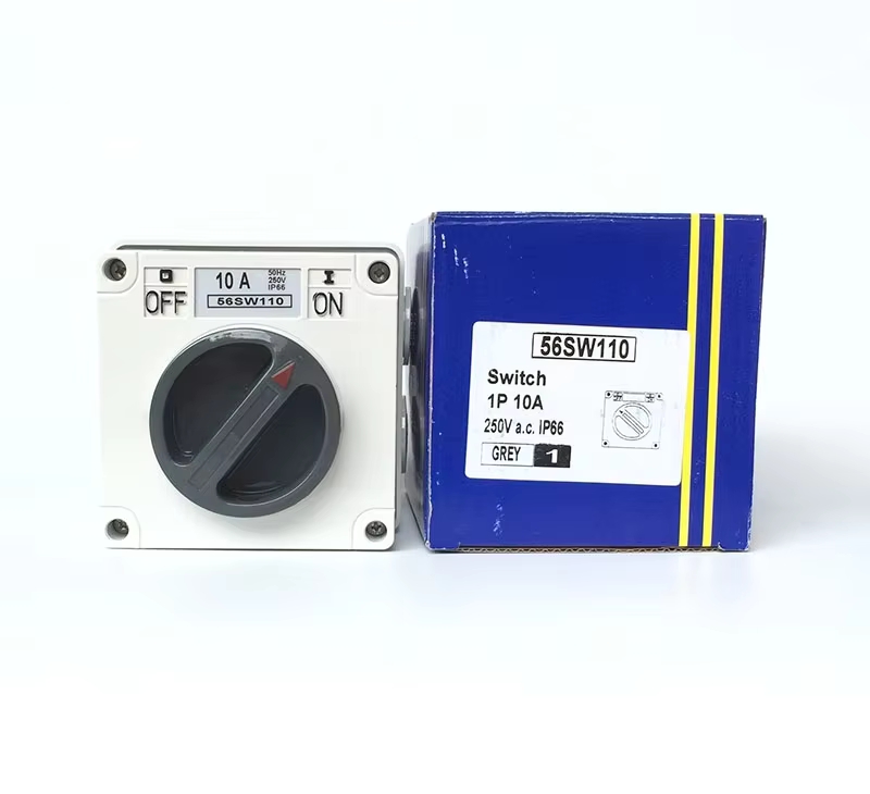 IP66 56SW310 Square Rotary AC Switch 3P 10A 500V Australia Standard Industrial Electric Waterproof Isolation Switch AS/NZS3123
