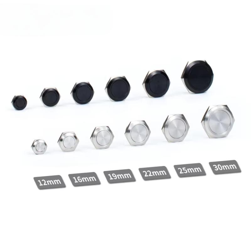 Switch Button Manufacturer 22mm Industrial button IP65 Waterproof Ultra Thin Push Button Switches Without illuminated
