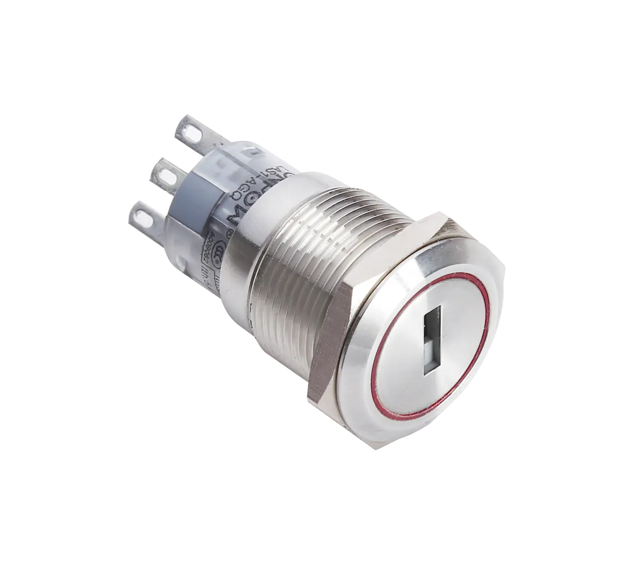 2 position 3 positions metal plastic circular illuminatied key lock switch with LED