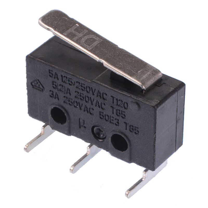 17mm Lever Horizontal PCB V4 Miniature Microswitch SPDT 5A