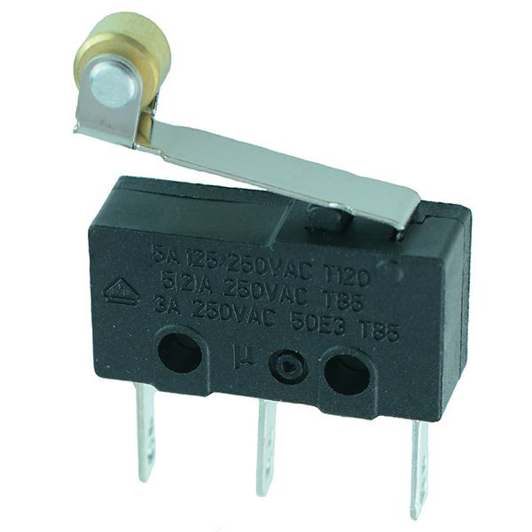 17mm Roller Lever V4 Miniature Microswitch SPDT 5A