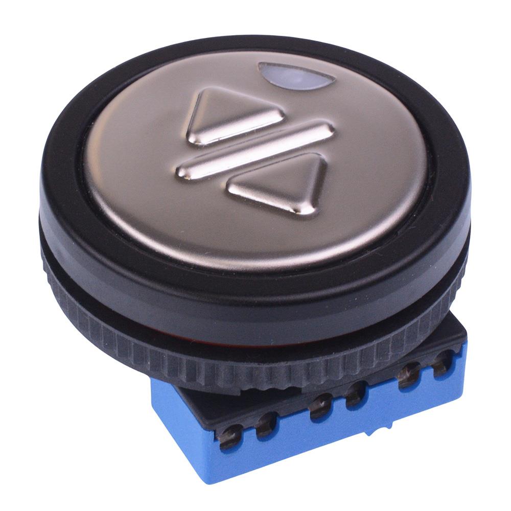 LPI5112G1K21714 Open Door Green 12V illuminated Large Actuator Push Button Switch IP53