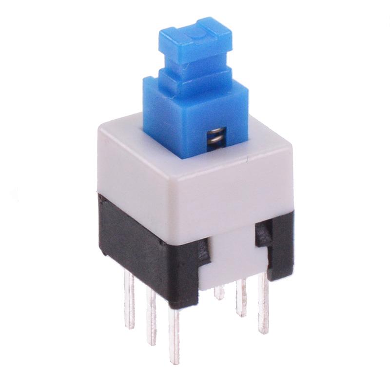 7x7mm Latching PCB Push Button Switch DPDT