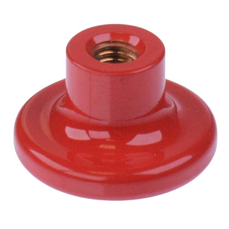 U6326 Red Brass Mushroom Actuator for 13000 Series Push Button Switch