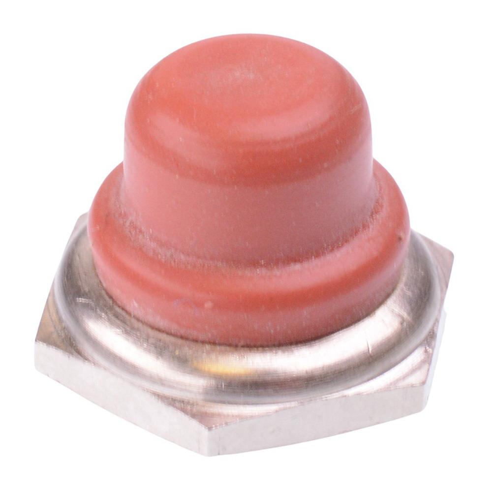 U1654-6 Red Silicone Boot for 12mm Push Button Switches