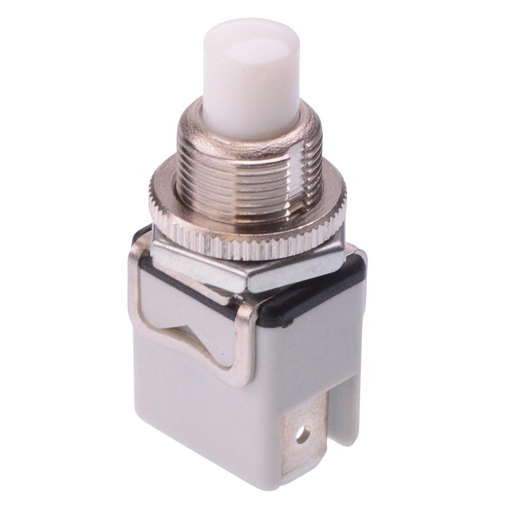 1233C7/1 Off-(On) White Momentay Push Button Switch SPST-NO 3A