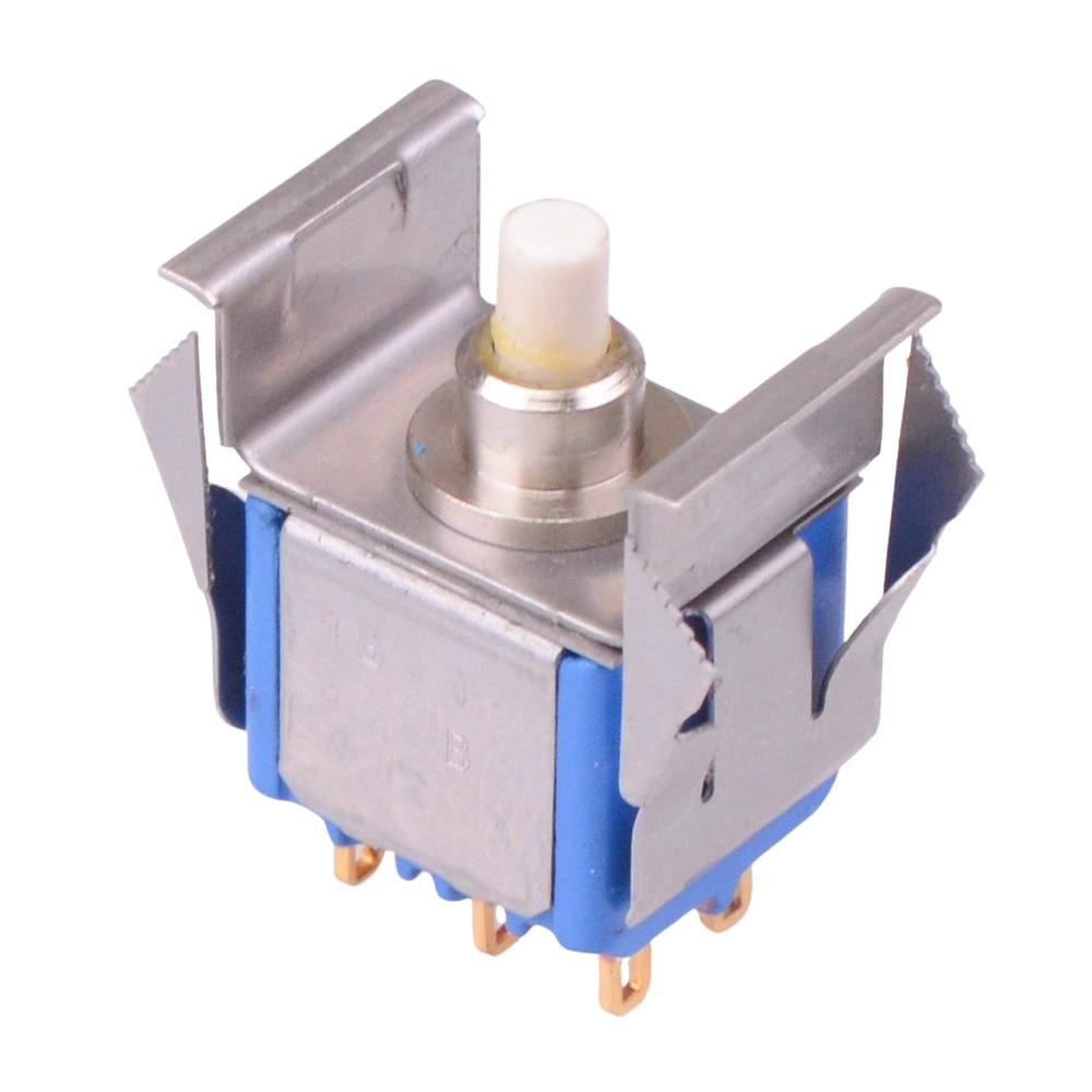18845CD On-(On) Momentary Panel Mount Push Button Switch DPDT 0.1A 30VDC