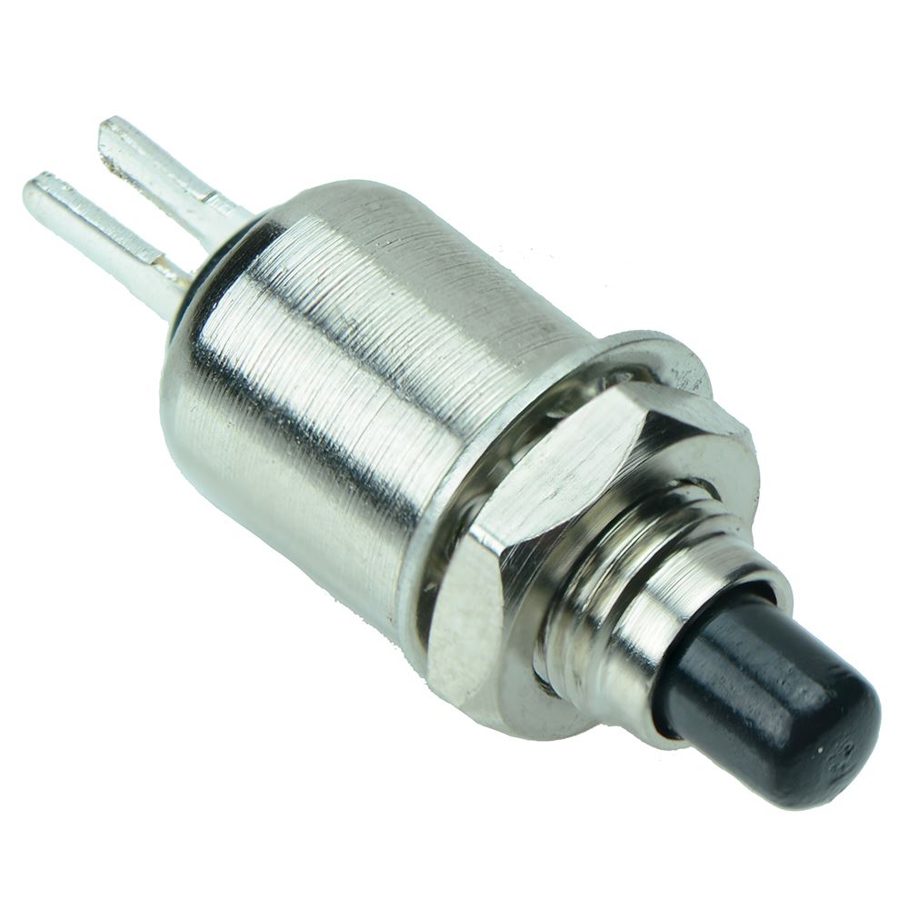 Black Microminiature 5mm Momentary Off-(On) Push Button SPST 0.5A