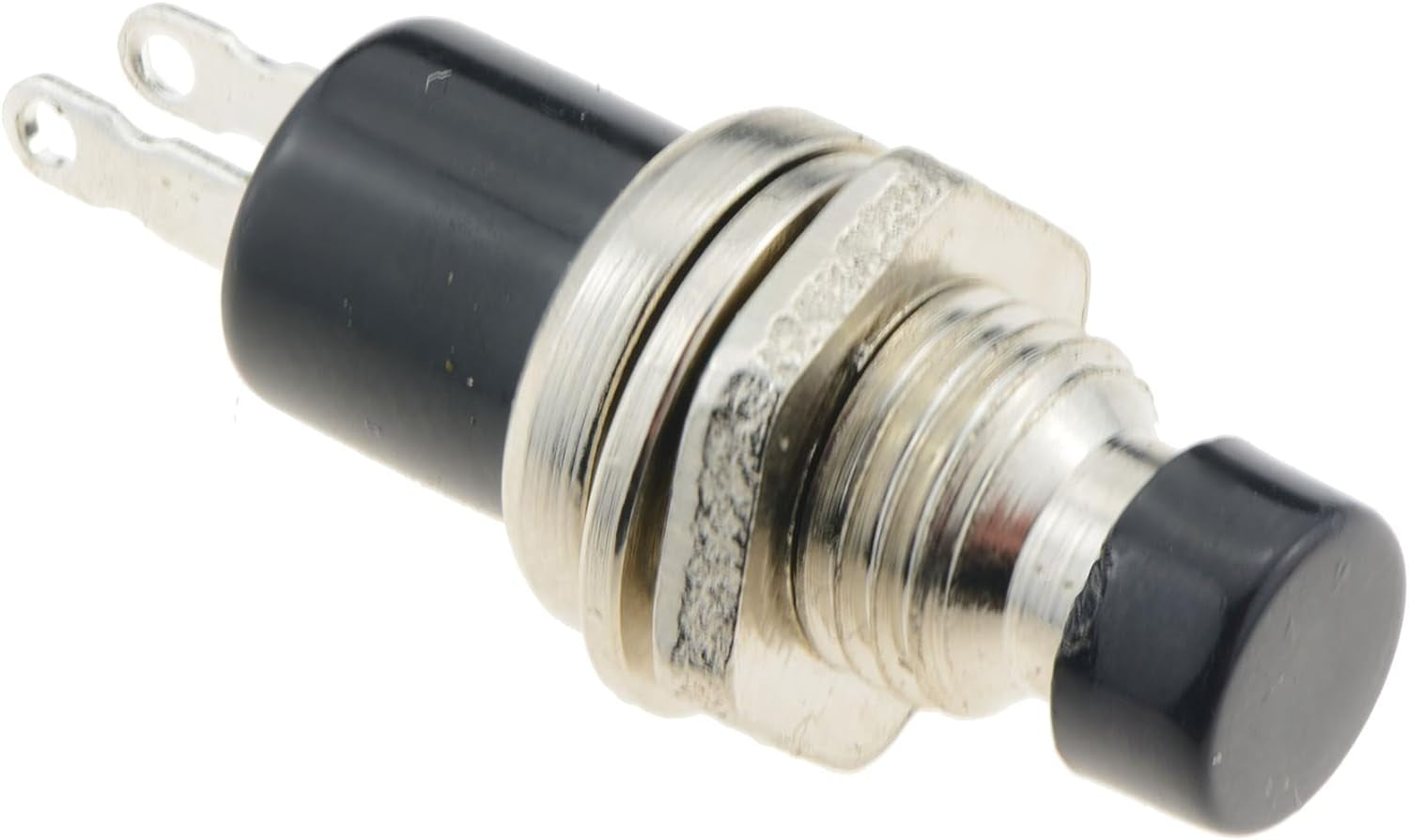 Black On(Off) Miniature Momentary Push to Break Switch SPST
