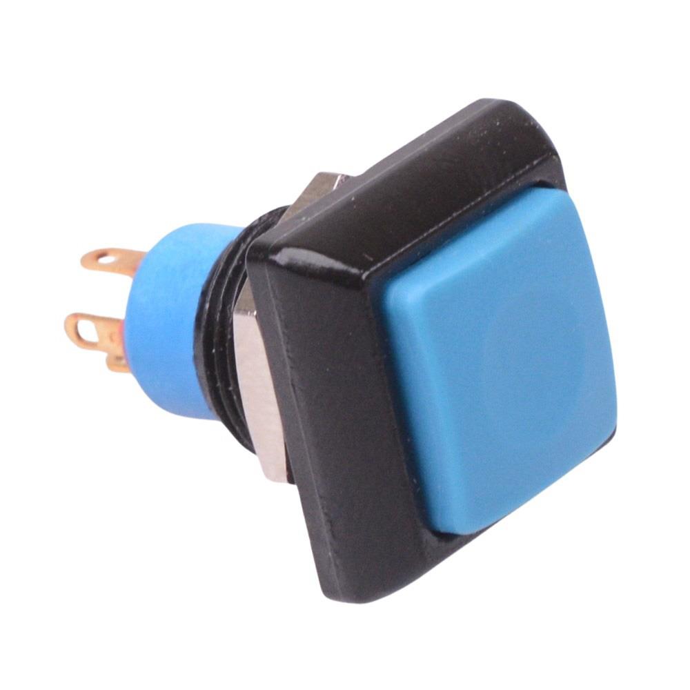 IPC5SAD1 Blue Square Momentary NO/NC 12mm Push Button Switch IP67