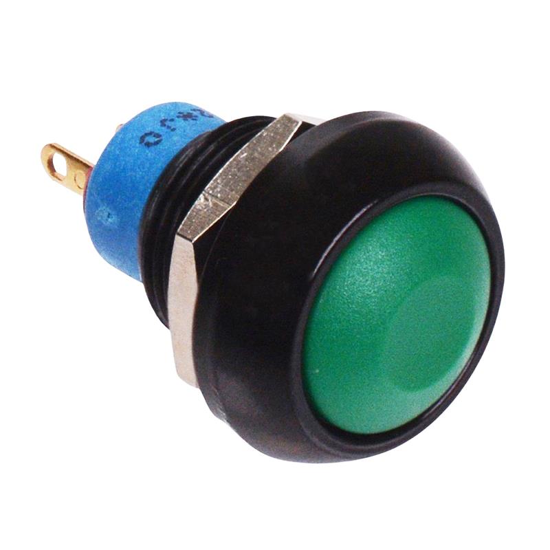 IPR3SAD3 Green Momentary 12mm Push Button Switch SPST IP67
