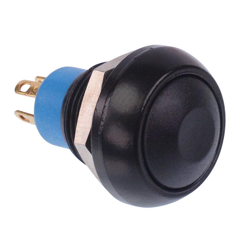 IPR5SAD2 Black Momentary 12mm Push Button Switch SPDT IP67