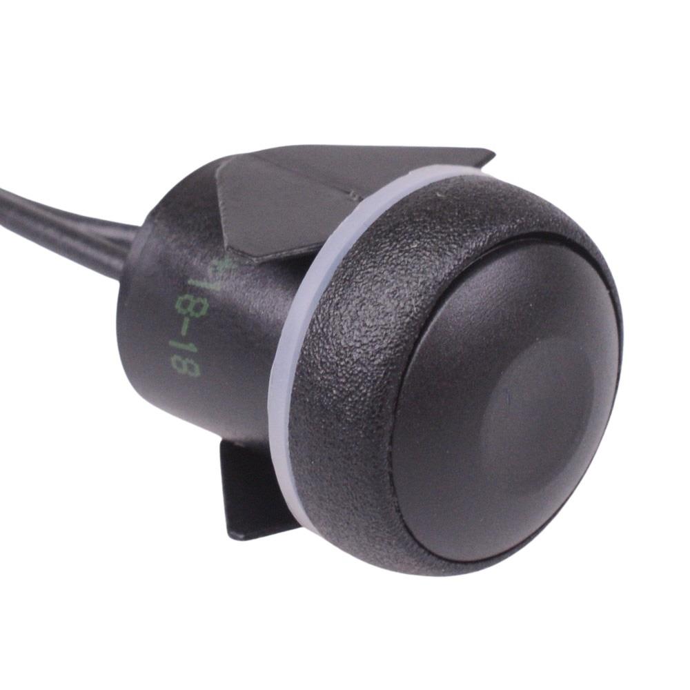 IQR3F422X1171-127 Black Momentary NO Round 16mm Push Button Switch SPST IP54