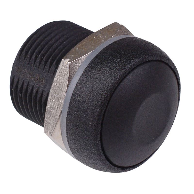 IRR3S422 Black Momentary 16mm Push Button Switch SPST IP67