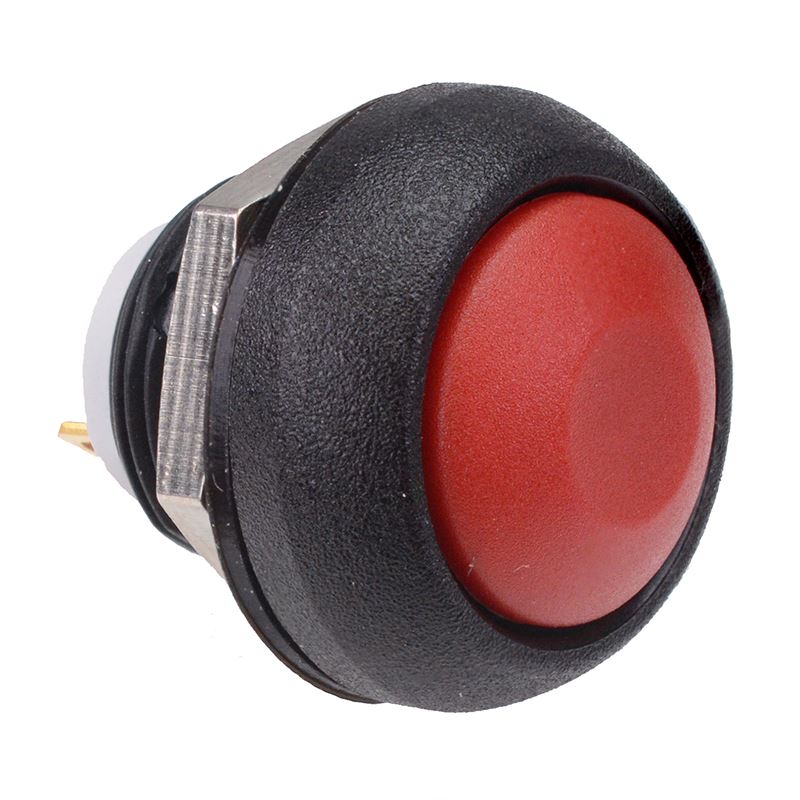 ISR3SAD600160 Red Momentary 12mm Push Button SPST IP67