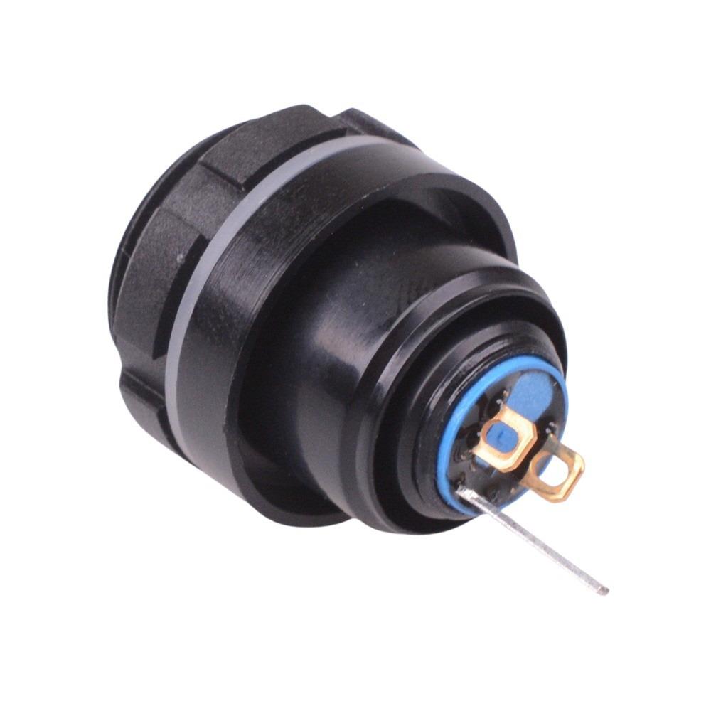 IZPR1S412L0S Red LED Blue 16mm Round Latching Push Button Switch IP67