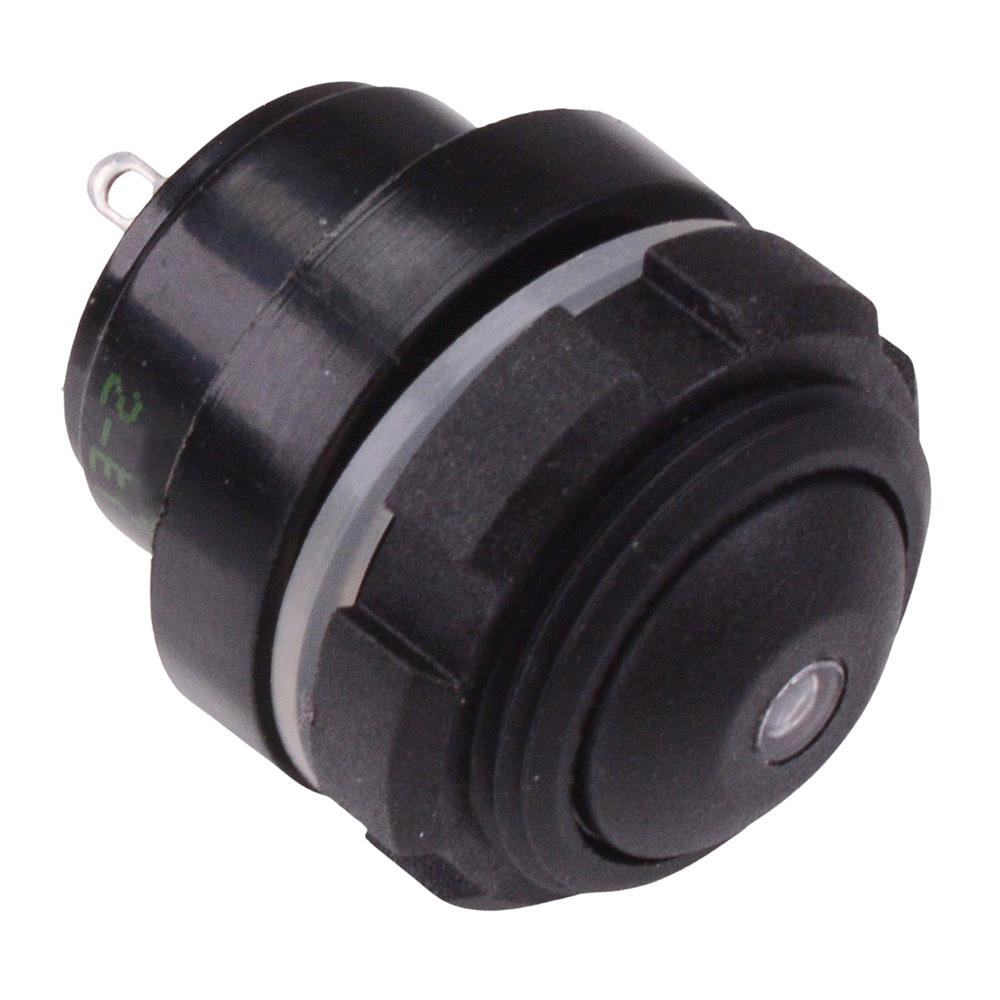 IZPR3S422L0B Blue LED Black Button 16mm Momentary NO Push Button Switch IP67