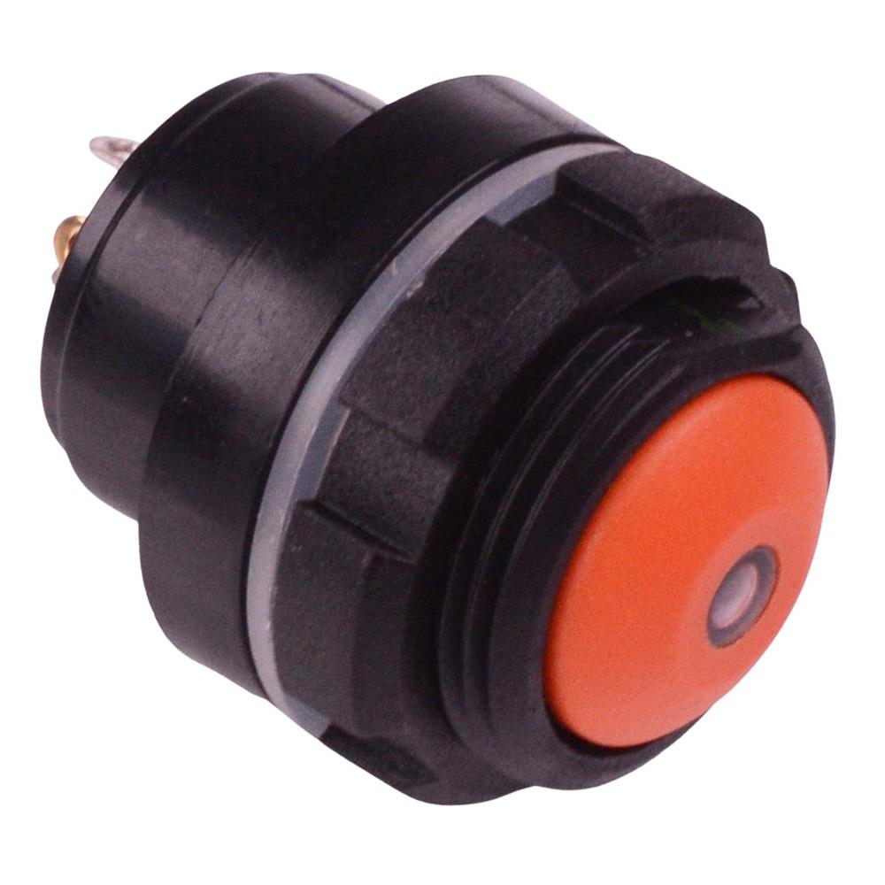 IZPR3S492L0S Red LED Orange Button 16mm Momentary NO Push Button Switch IP67
