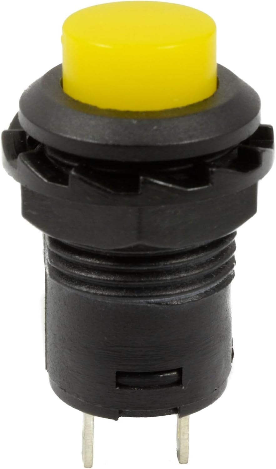 Yellow Off(On) Momentary Round 12mm Switch SPST