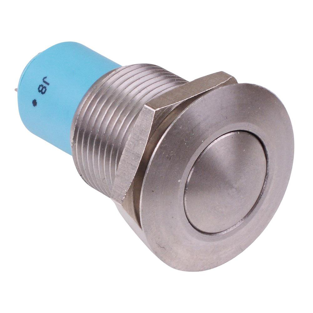 AV1611A240X2338 On-Off 16mm Latching Anti Vandal Push Button Switch SPST