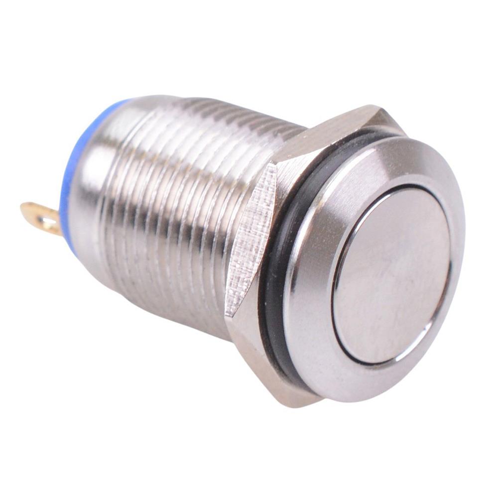 Off-(On) Momentary 12mm Vandal Resistant Push Button Switch SPST
