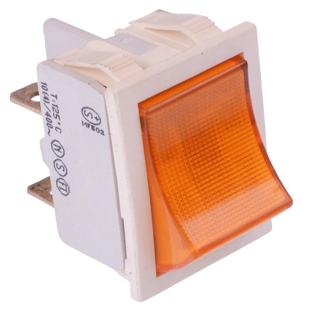 2641LH/2A713900L220V 220V Orange illuminated On-Off Industrial Rocker Switch DPST 16A