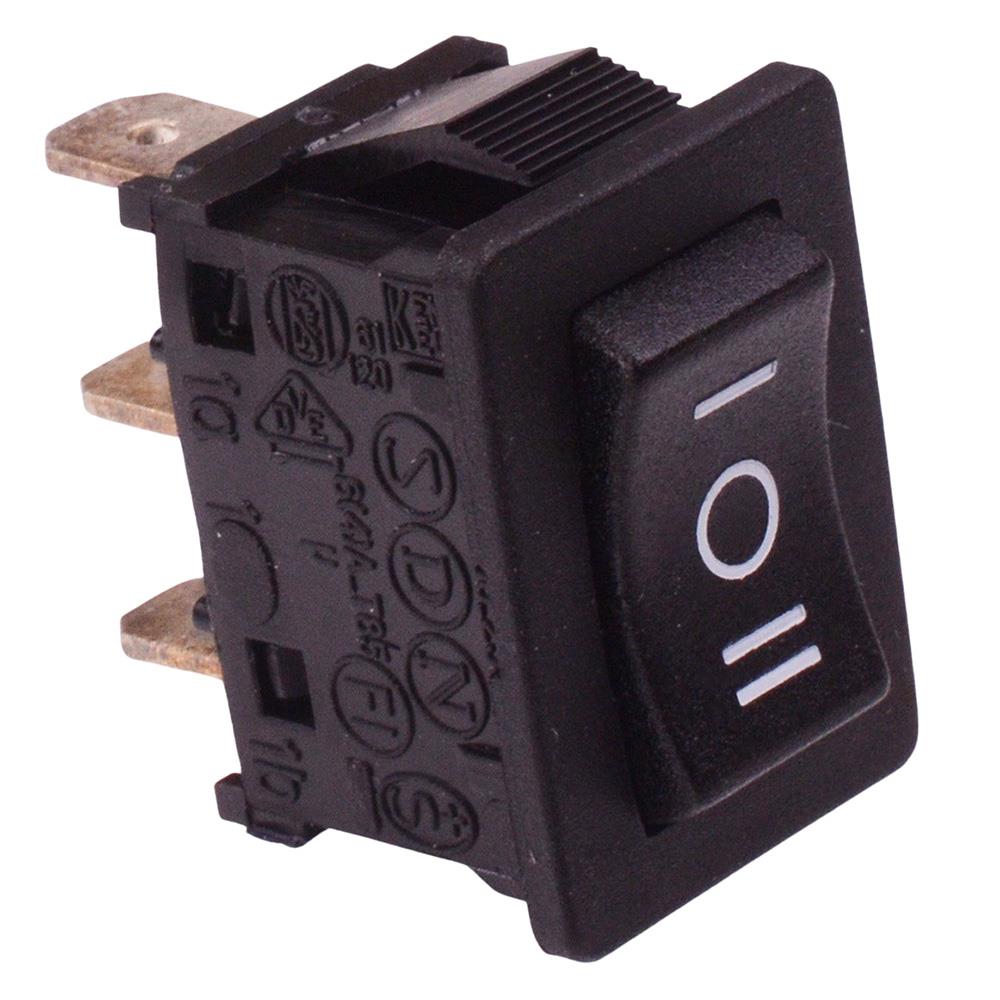104B98NN On-Off-On Rectangle Rocker Switch SPDT 5A