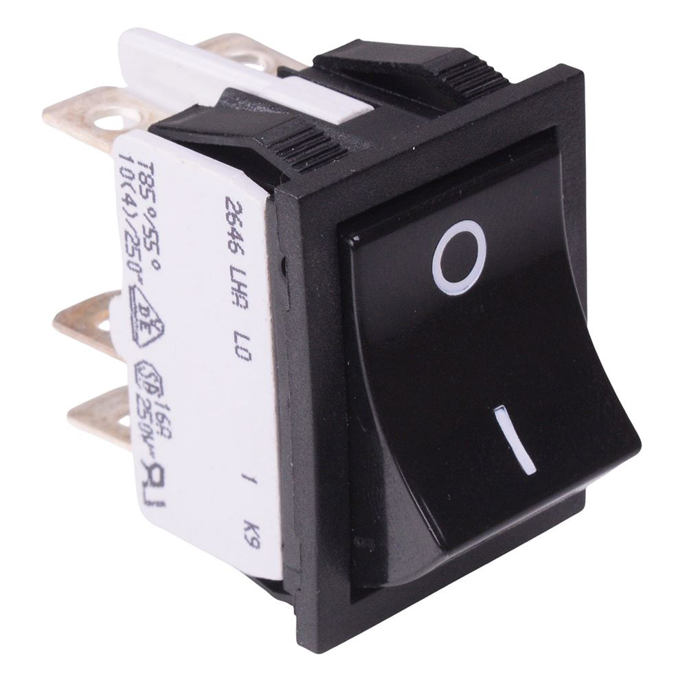 2646LH/2A20000L0 On-On Industrial Rocker Switch DPDT 16A