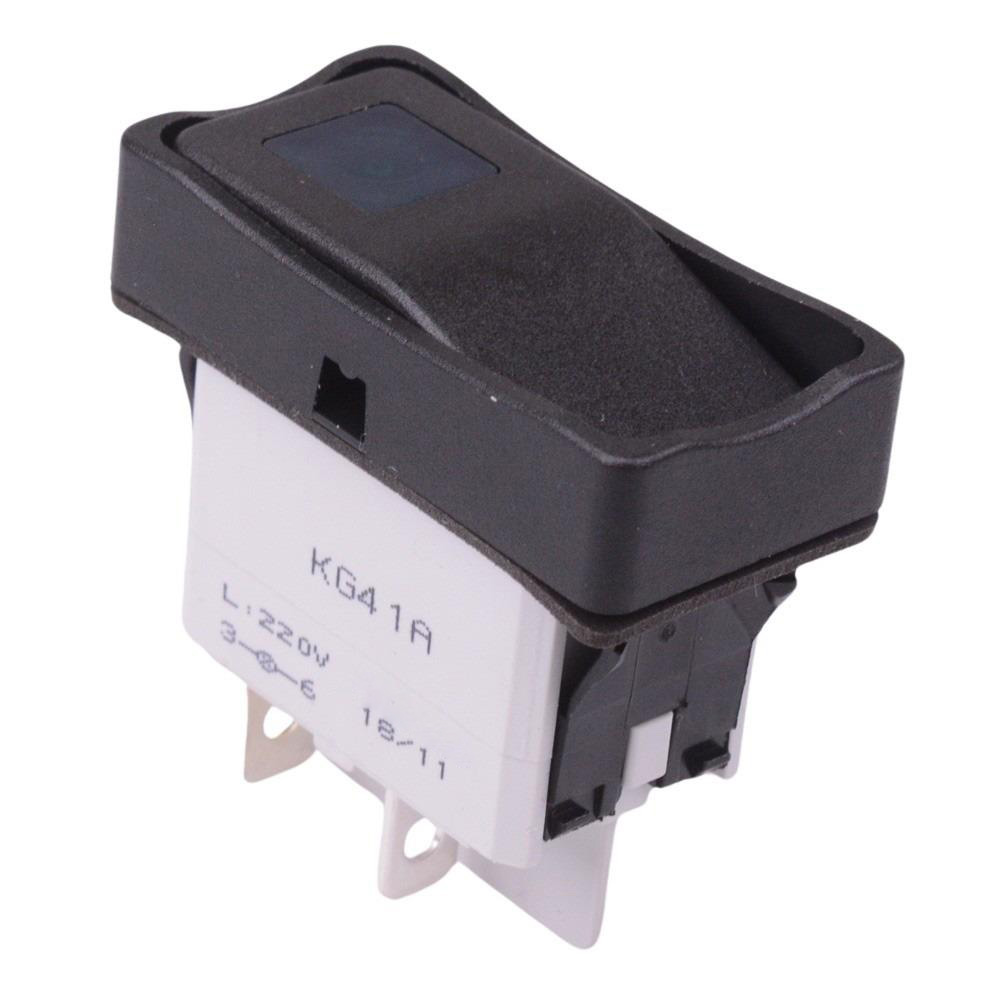 KG412A2XSA26X3 On-Off Green 220V Power Rocker Switch SPST IP65