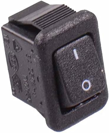 Off-(On) Momentary Miniature Rectangle Rocker Switch SPST 3A 250V