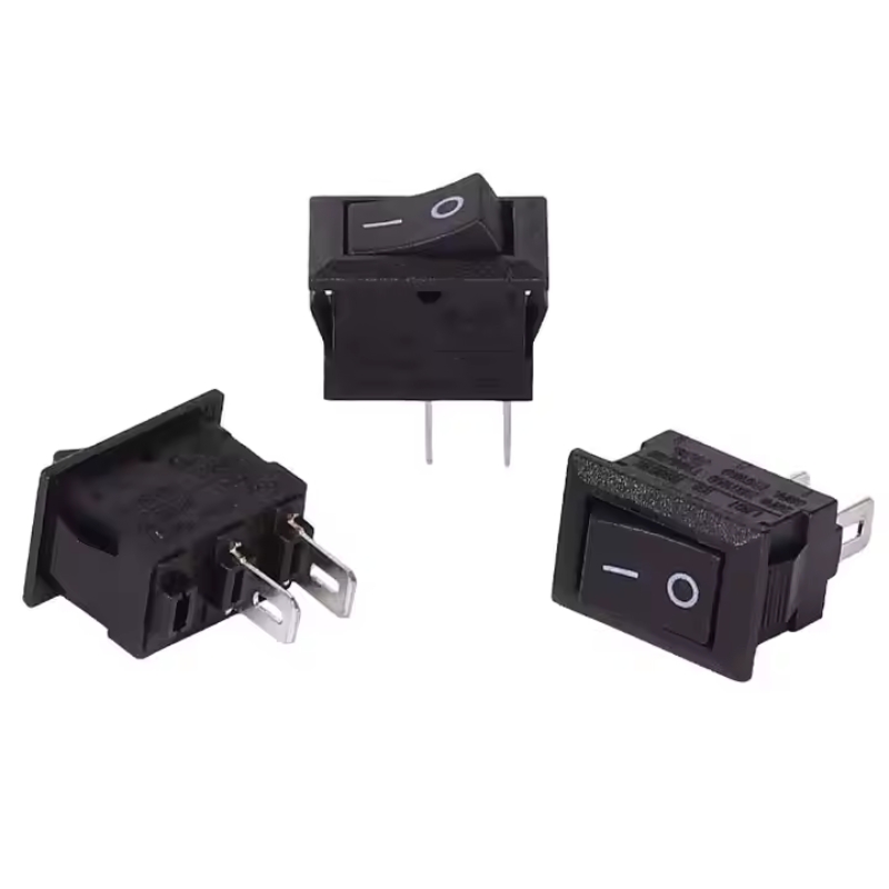 Rectangle Rocker Switches 2-Pin UL Certified Momentary On-Off-On Rocker Switch 250VAC110V Double Pole Rocker Switch