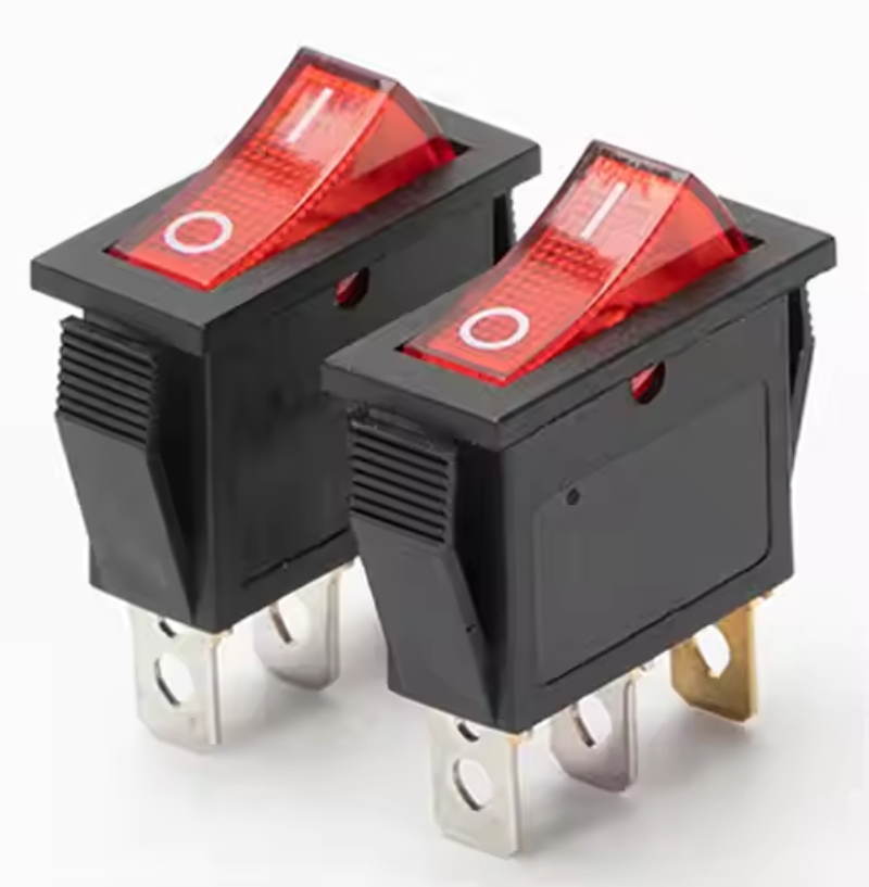 Rectangle Rocker Switches ON-OFF Rocker Switch ON-OFF 2 Position Rocker Switch 28x10MM 20A 125VAC 15A 250VAC