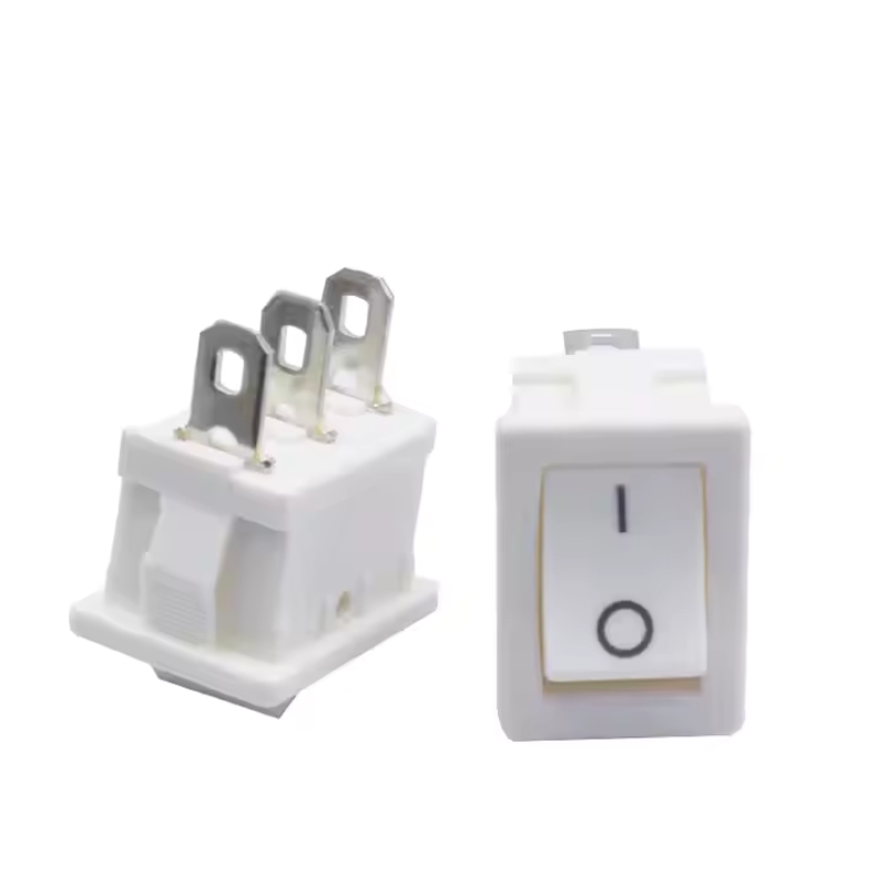 Rectangle Rocker Switches T85 3 Pin Rocker on off Switch Black White 6A 250V 10A 125V