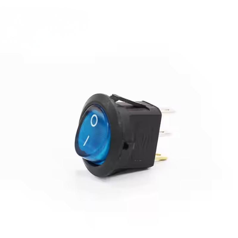 12V 5A Red Blue Yellow Green Mini Round Switch On-off Waterproof Power Rocker Switches