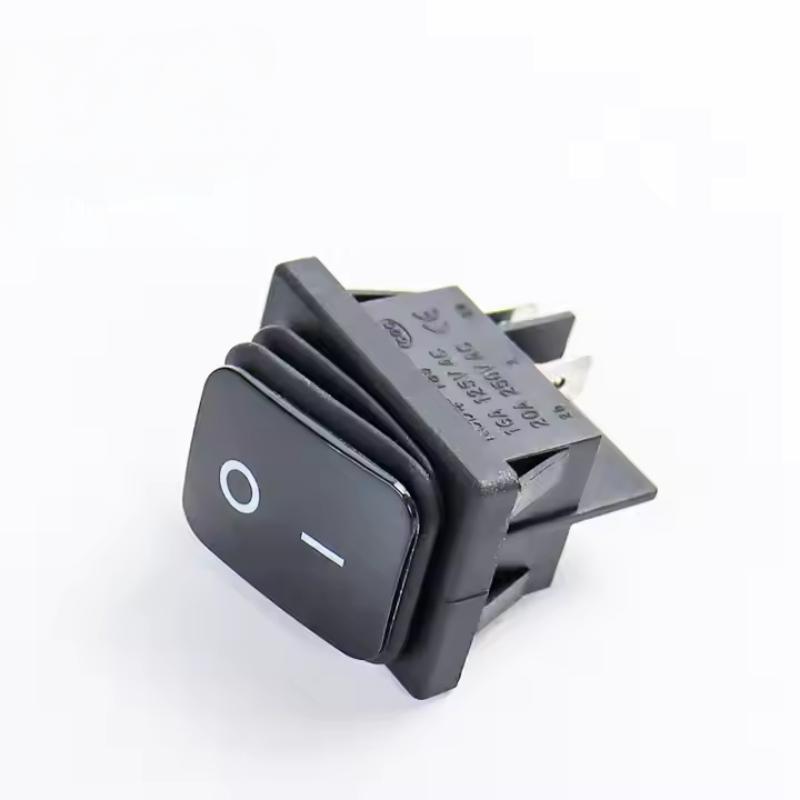 Rocker Switch Waterproof Led on off 16a 250v Mini 2pin Momentary Round Rocker Switches Panel Electric Rocker Switches