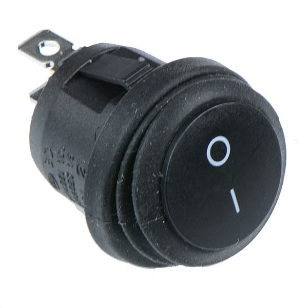 Round On-Off Waterproof Rocker Switch 6A SPST IP67