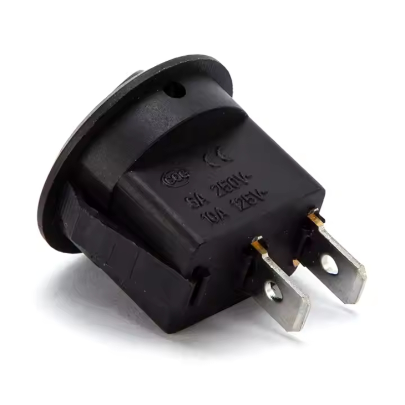 SPST Round Rocker Switches Electric Appliances Power Control Switch Button 2 Pins 6A/10A Rocker Switch Panel