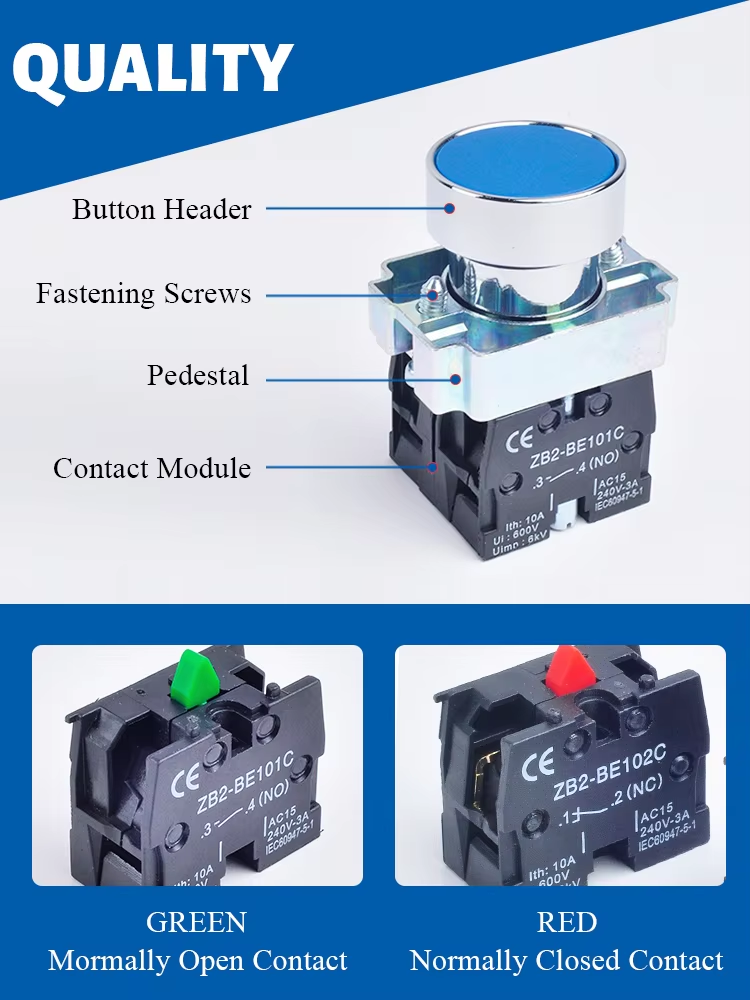 Waterproof Selector Switch Rotary Switch Knob Switch Two or Three Position Long Handle SB5 LA68S XB5AJ21 XB5AJ25 XB5AJ33