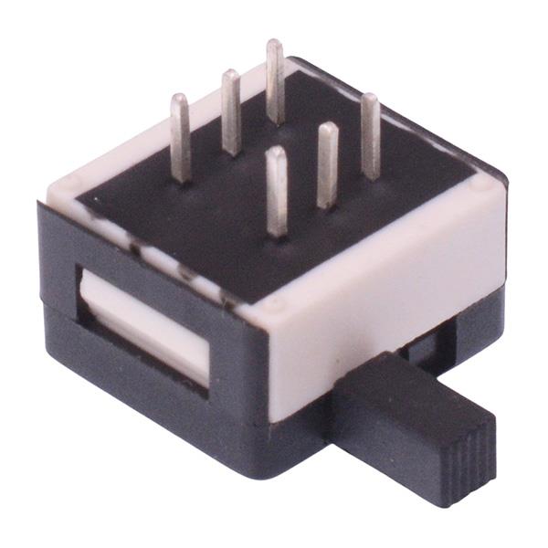 25346NA6 On-On Professional Horizontal PCB Slide Switch Long Actuator DPDT