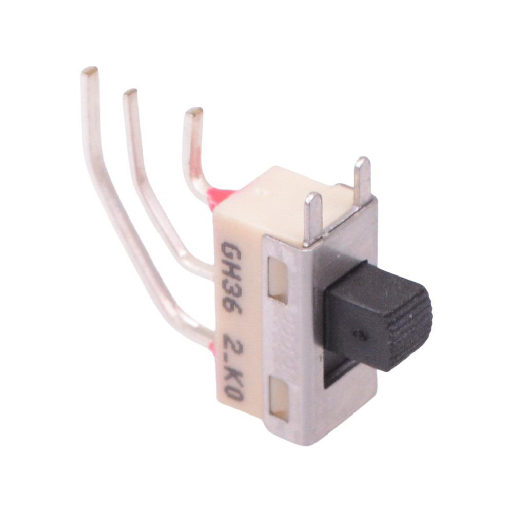 GH36WW10001 Right Angle Vertical On-On Slide Switch SPDT 3A 30VDC