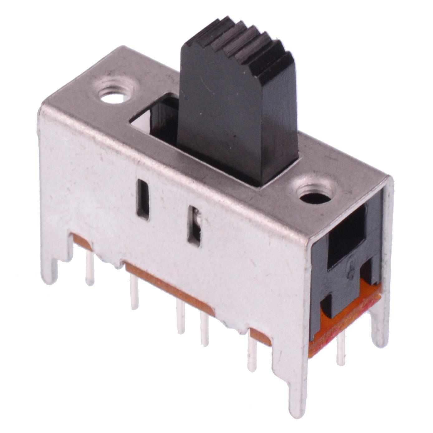M42 On-Off-On Standard PCB Slide Switch 4P2T