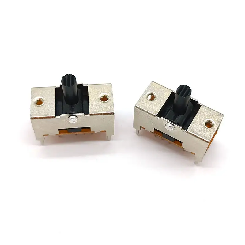 Toggle Switch 6 Pin Terminals Right Angle 3 Position On-off-on Slide Switch 2 Poles 3Throw Switch
