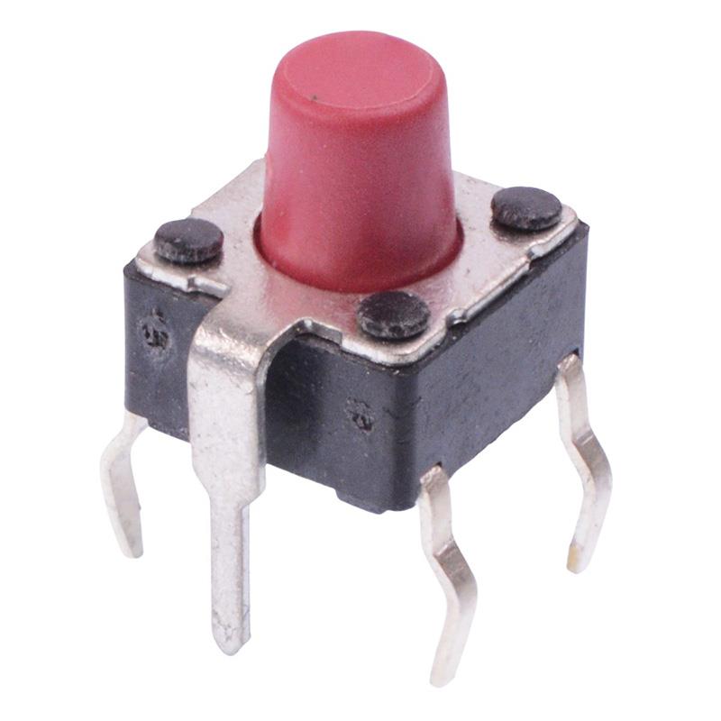 DTSG63R 13mm PCB Tactile Switch 6x6mm SPST