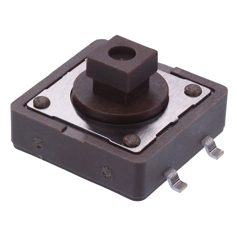 PHAP5-50VA2K2S2N3 7.3mm Height Square 12mm x 12mm Surface Mount Tactile Switch 160g Tube Packaging