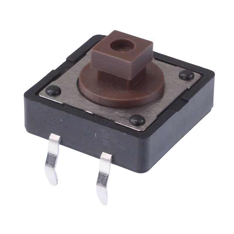 PHAP5-50VA2K2T2N3 7.3mm Height Square 12mm x 12mm Through Hole Tactile Switch 160g Tube Packaging