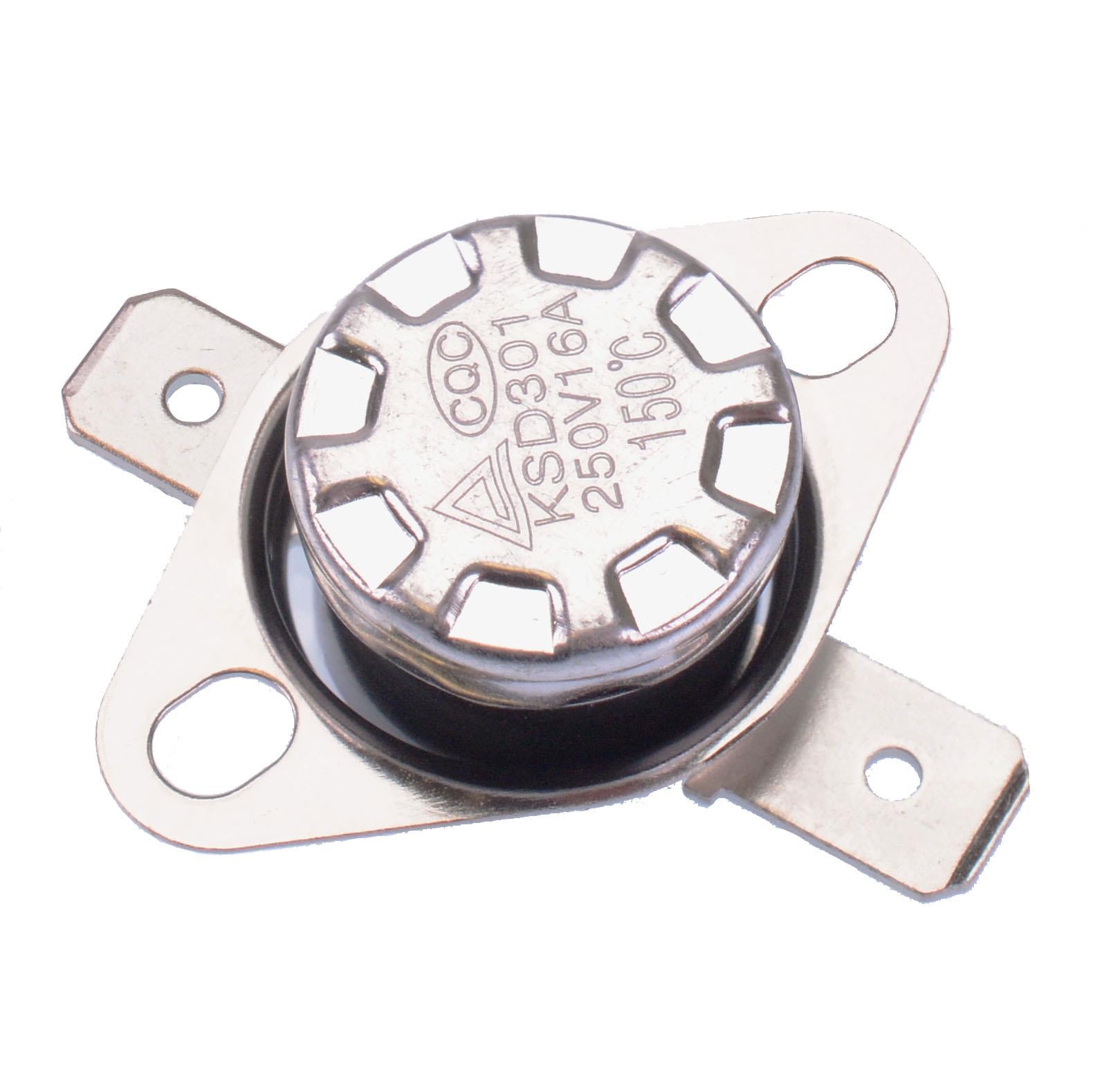 80°C Normally Open Thermostat Thermal Temperature Switch Flat Terminals NO
