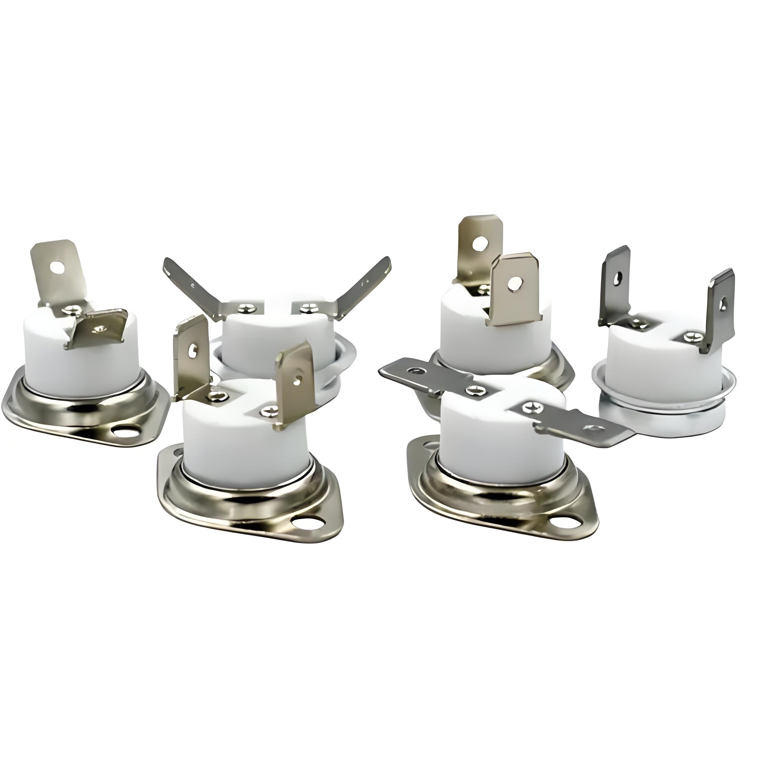 Bimetal Ceramic Thermostat NC Ksd Thermal Protector Manual Reset Limit Switch Thermal Switches
