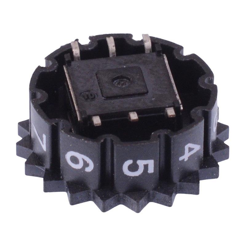 DH101ALSMT003 Left Hand 0-9 PCB Thumbwheel Switch Crown