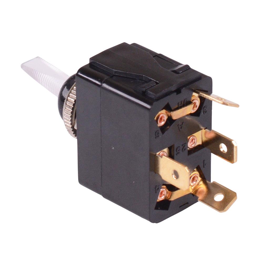 On-Off-On Red LED illuminated Toggle Switch 20A 12V SPDT